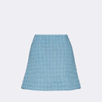 Jupes Mini-jupe en tweed Versace Bleu Femme