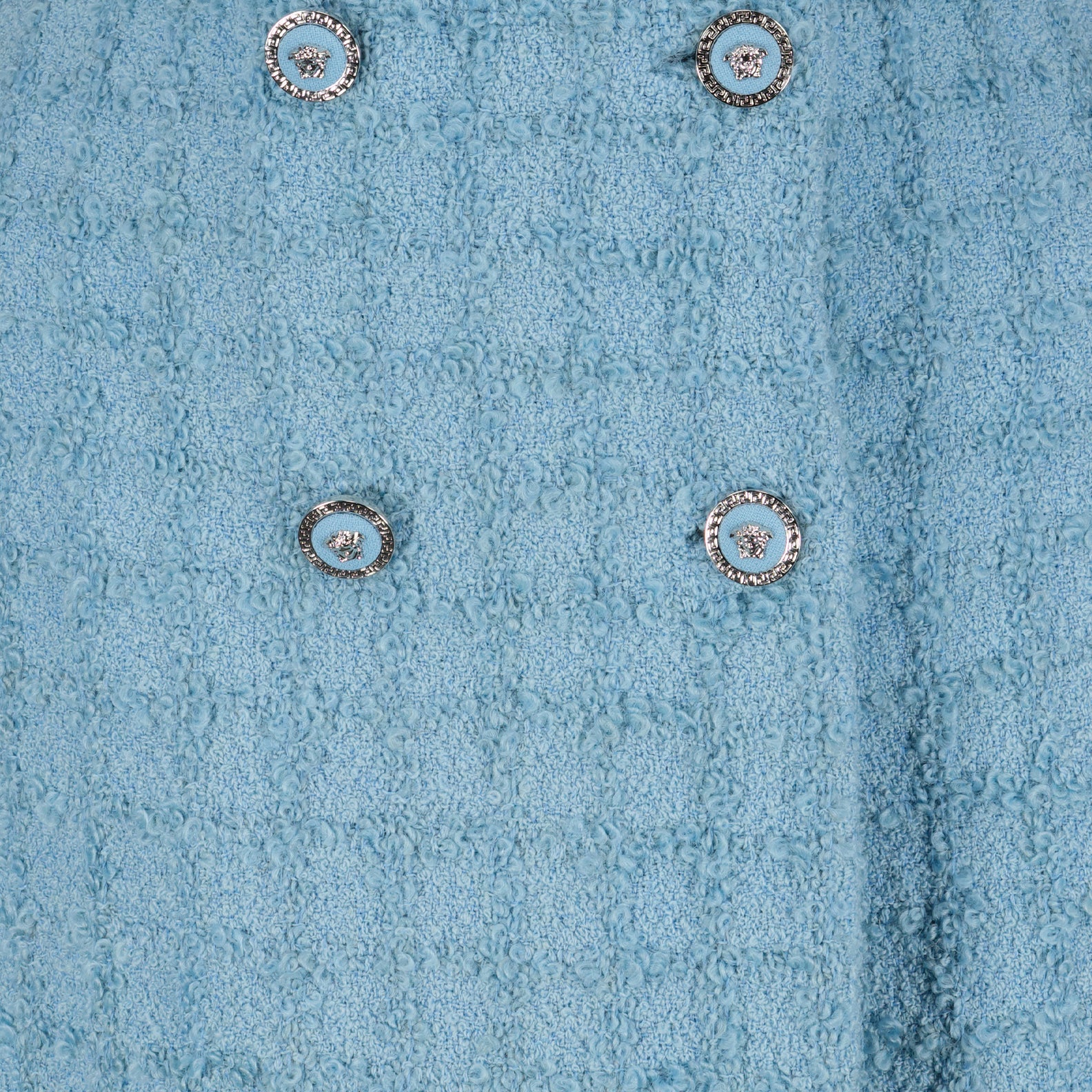 Jupes Mini-jupe en tweed Versace Bleu Femme