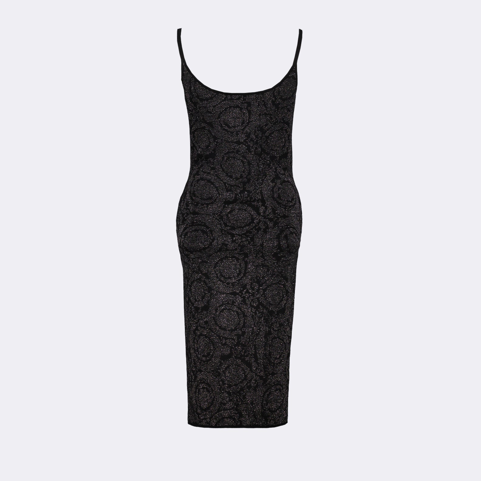 Vestidos Robe Barocco en lurex Versace Preto Femme