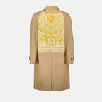 Manteaux Manteau à empiècement Barocco Versace Beige Homme