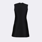 ドレス 黒いウールドレス Versace 黒 女性