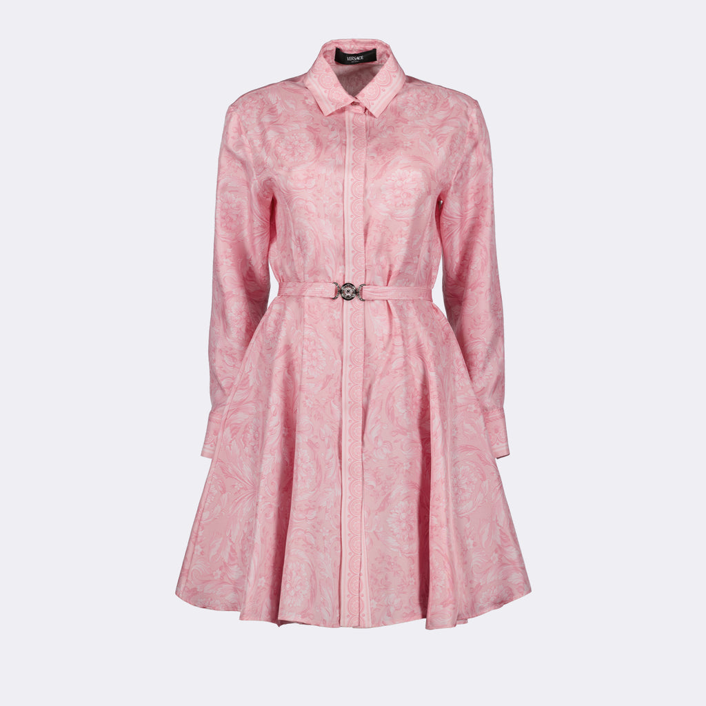 Vestidos Robe chemise Barocco Versace Rosa Femme