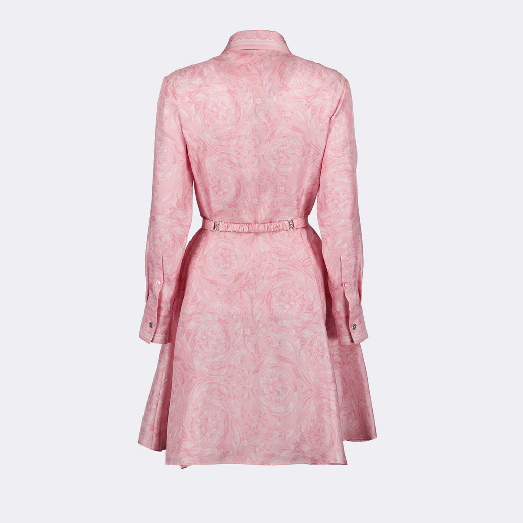 Vestidos Robe chemise Barocco Versace Rosa Femme