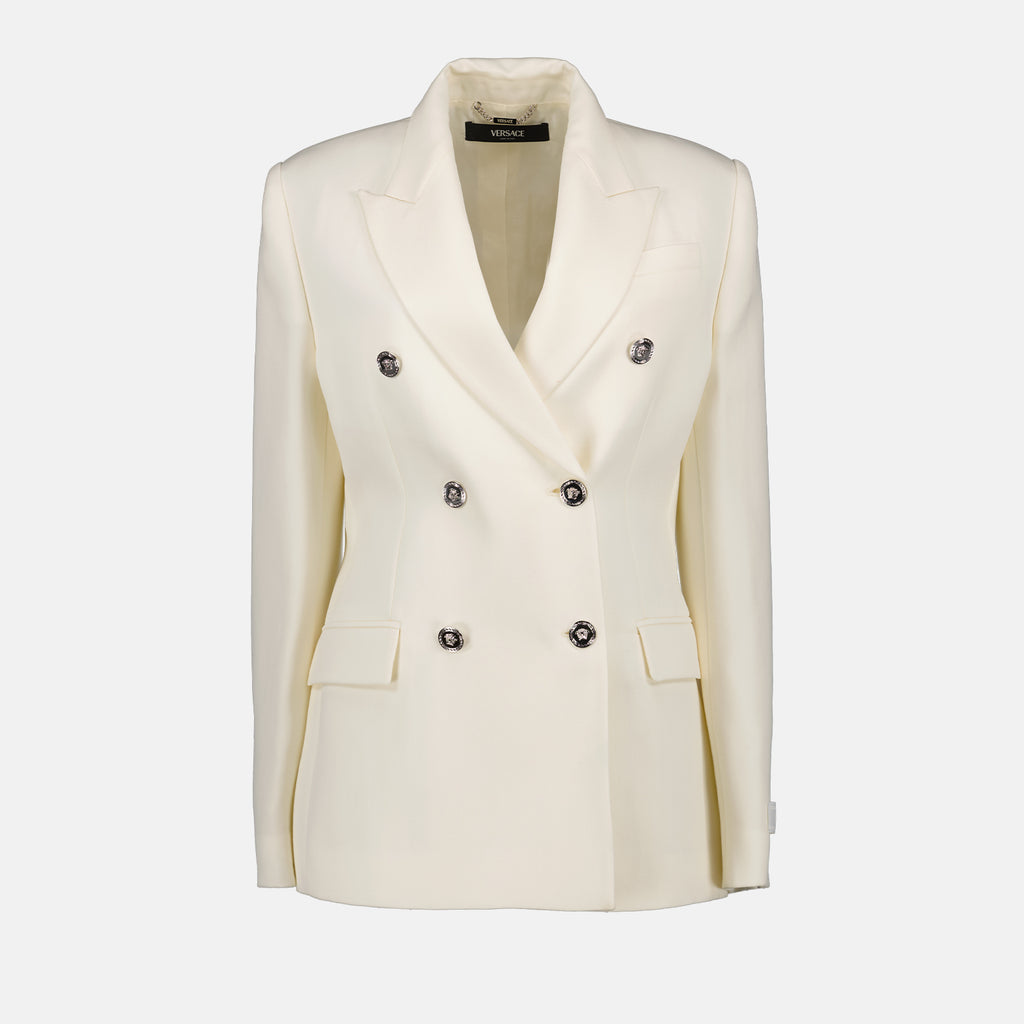 Jaquetas Blazer blanc Versace Branco Femme