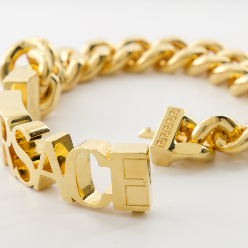 Bijoux Bracelet en maillons Versace Doré Homme