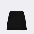 Jupes Mini-jupe en tweed Versace Noir Femme