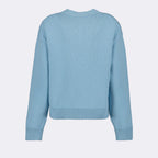 Maille Cardigan en laine Versace Bleu Femme