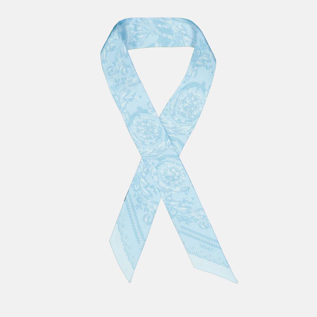 Écharpes, foulards et gants Bandeau Barocco Versace Bleu Femme