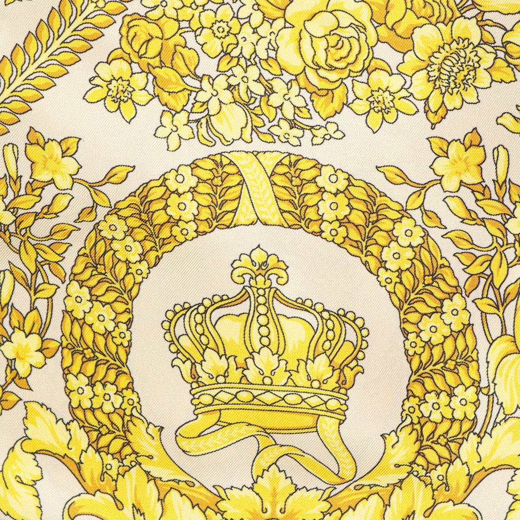 Écharpes, foulards et gants Foulard Barocco Versace Jaune Unisexe