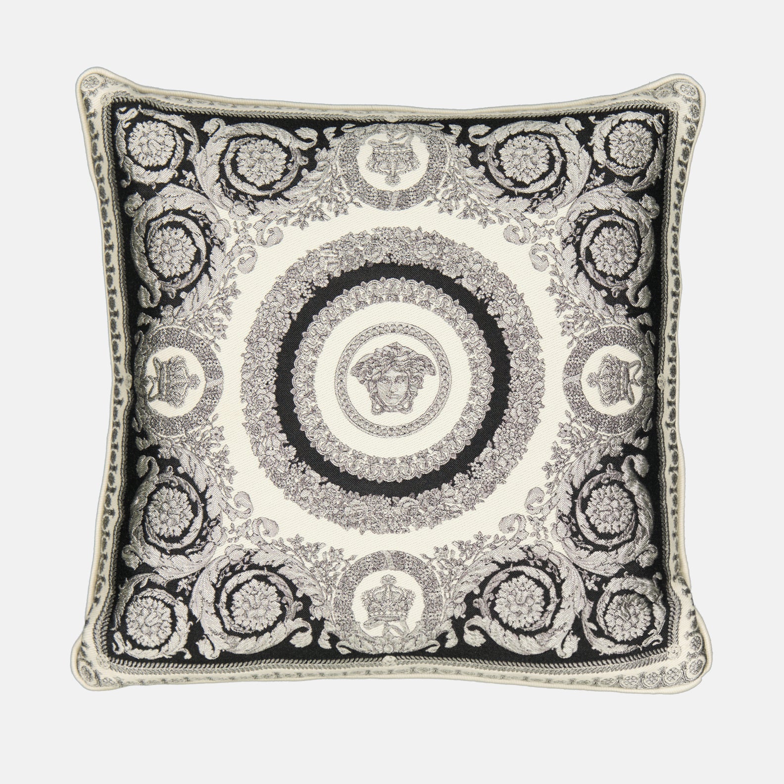Lifestyle Coussin Crête de Fleur Versace Cinza Unissex