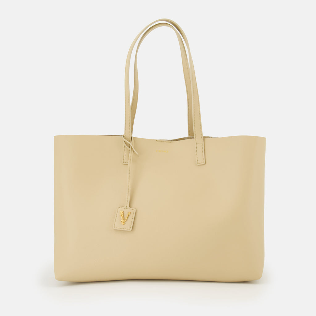 Bolsos bandolera Sac cabas Virtus Versace Beige Femme