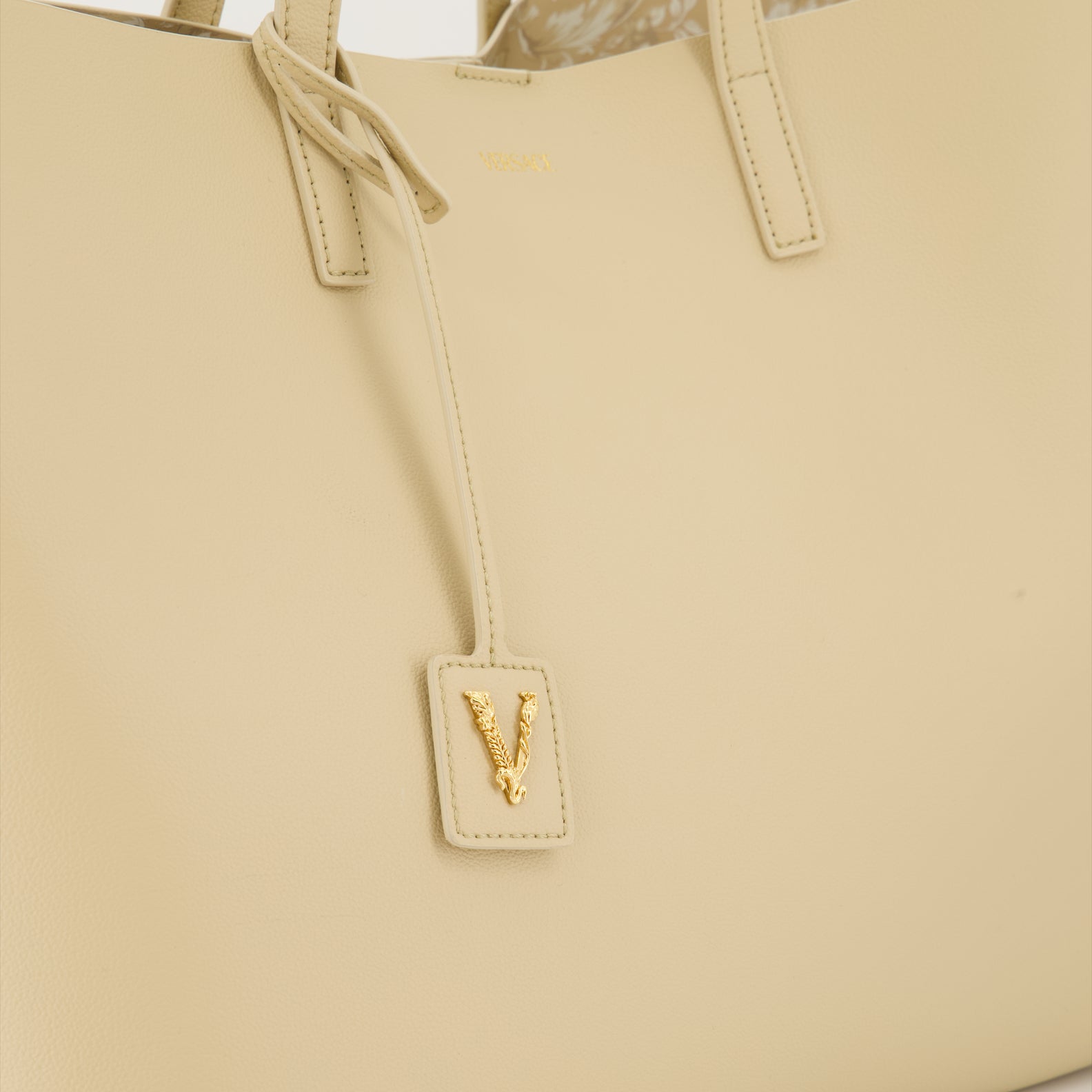 Bolsos bandolera Sac cabas Virtus Versace Beige Femme