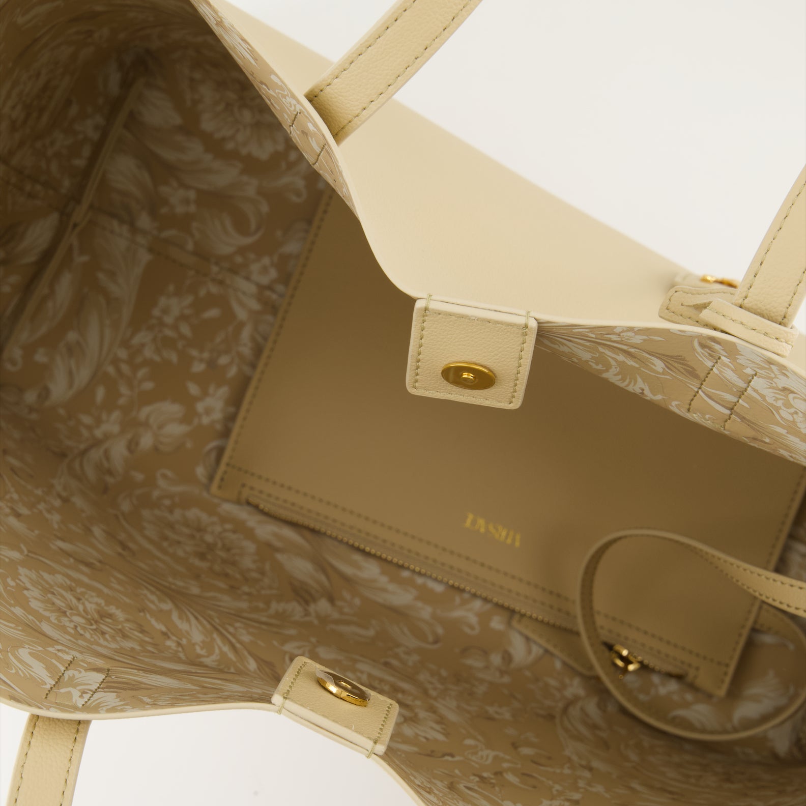 Bolsos bandolera Sac cabas Virtus Versace Beige Femme