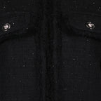 Vestes Cardigan en tweed Versace Noir Femme