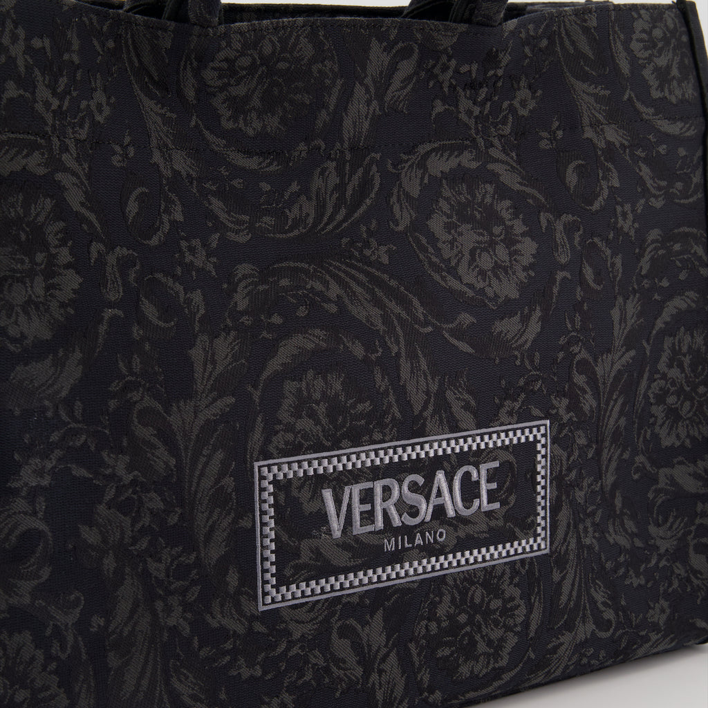 Sacs cabas Cabas Athena Barocco Versace Noir Unisexe