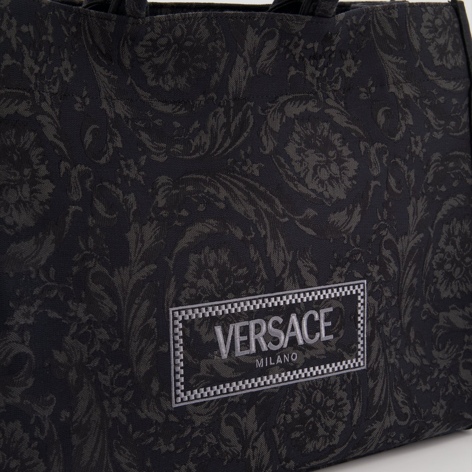 Sacs cabas Cabas Athena Barocco Versace Noir Unisexe