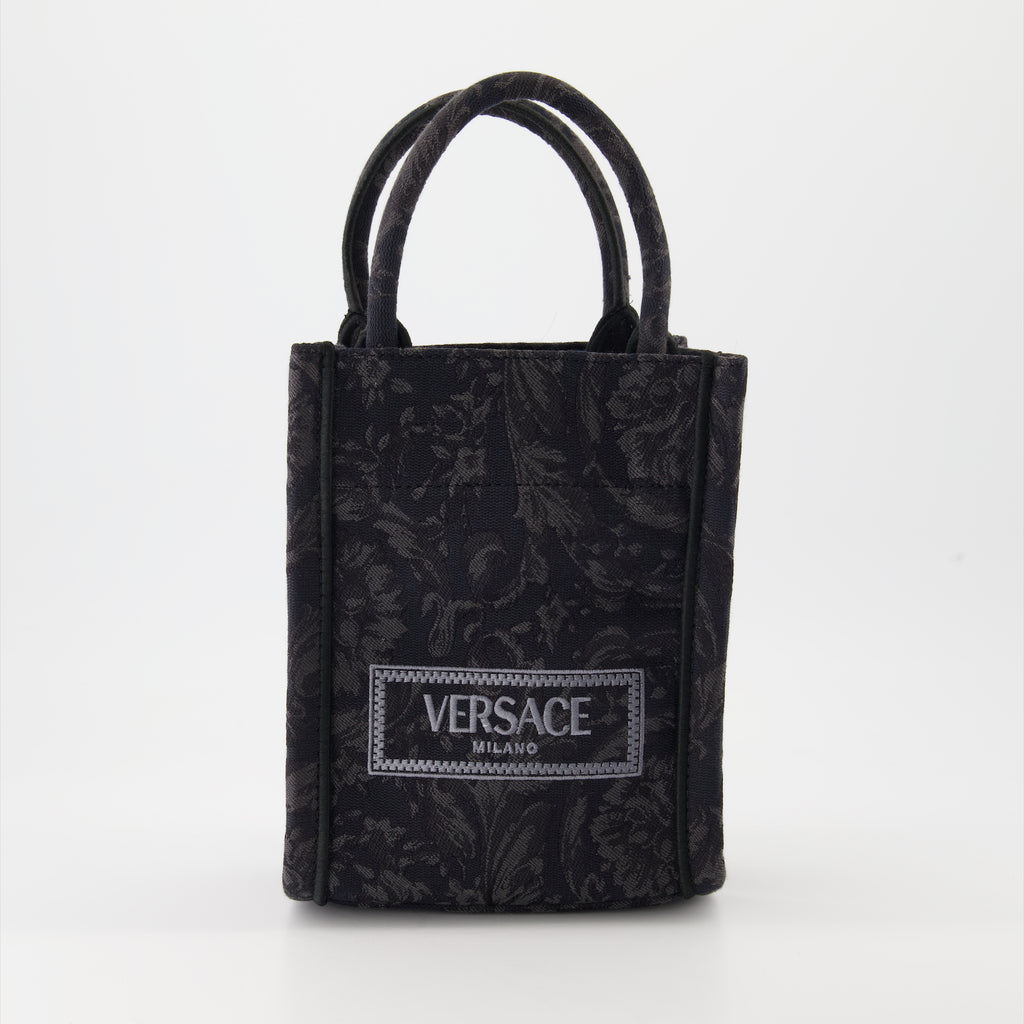 Sacs cabas Sac seau Athena Barocco Versace Noir Unisexe