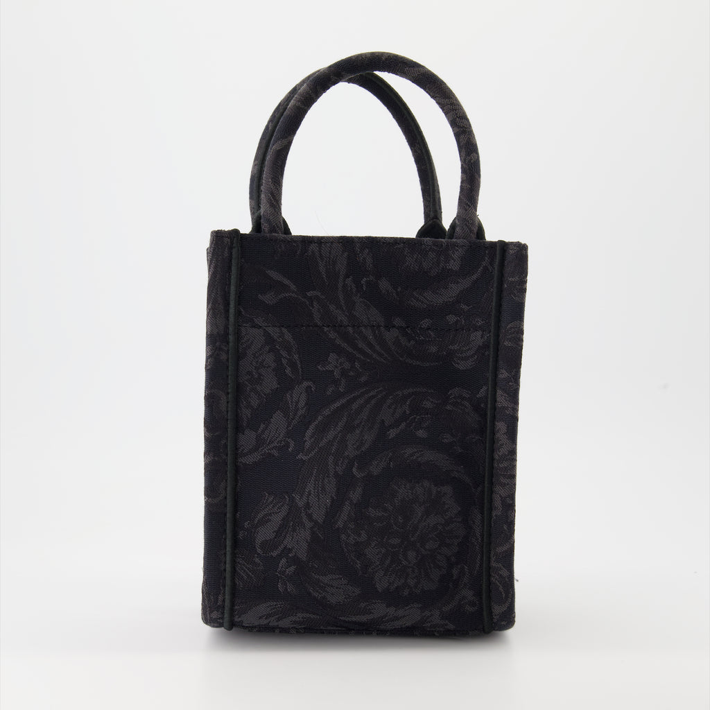 Sacs cabas Sac seau Athena Barocco Versace Noir Unisexe
