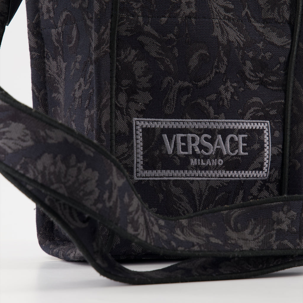 Sacs cabas Sac seau Athena Barocco Versace Noir Unisexe