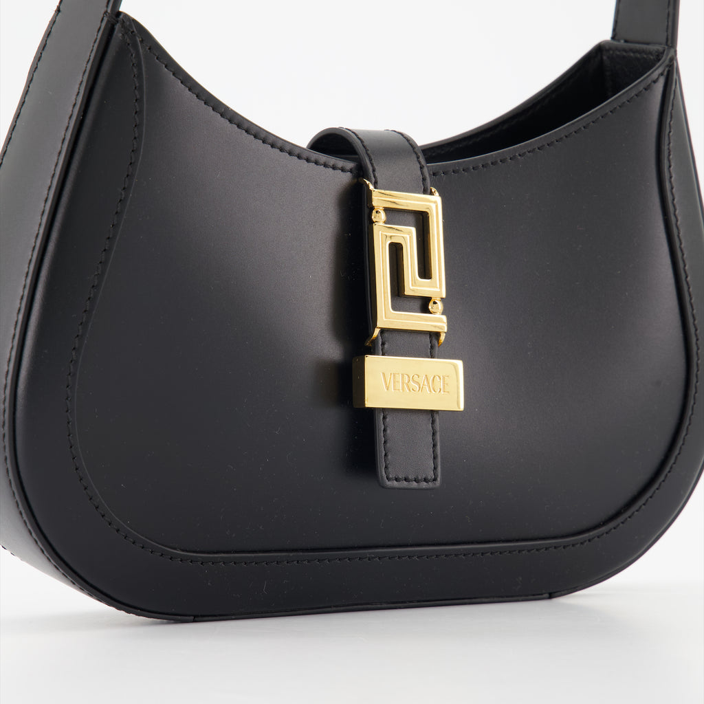Bolsas de mão e de ombro Sac Hobo Greca Goddess Versace Preto Femme