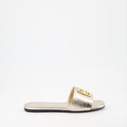 Chaussures ouvertes Mules 4G Givenchy Doré Femme