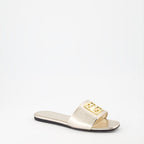 Chaussures ouvertes Mules 4G Givenchy Doré Femme