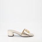 Chaussures ouvertes Mules 4G Givenchy Doré Femme