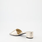 Chaussures ouvertes Mules 4G Givenchy Doré Femme