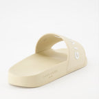 Sapatos abertos Claquettes à logo Givenchy Bege Femme