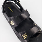 오픈 슈즈 Sandales 4G Givenchy 검은색 Femme