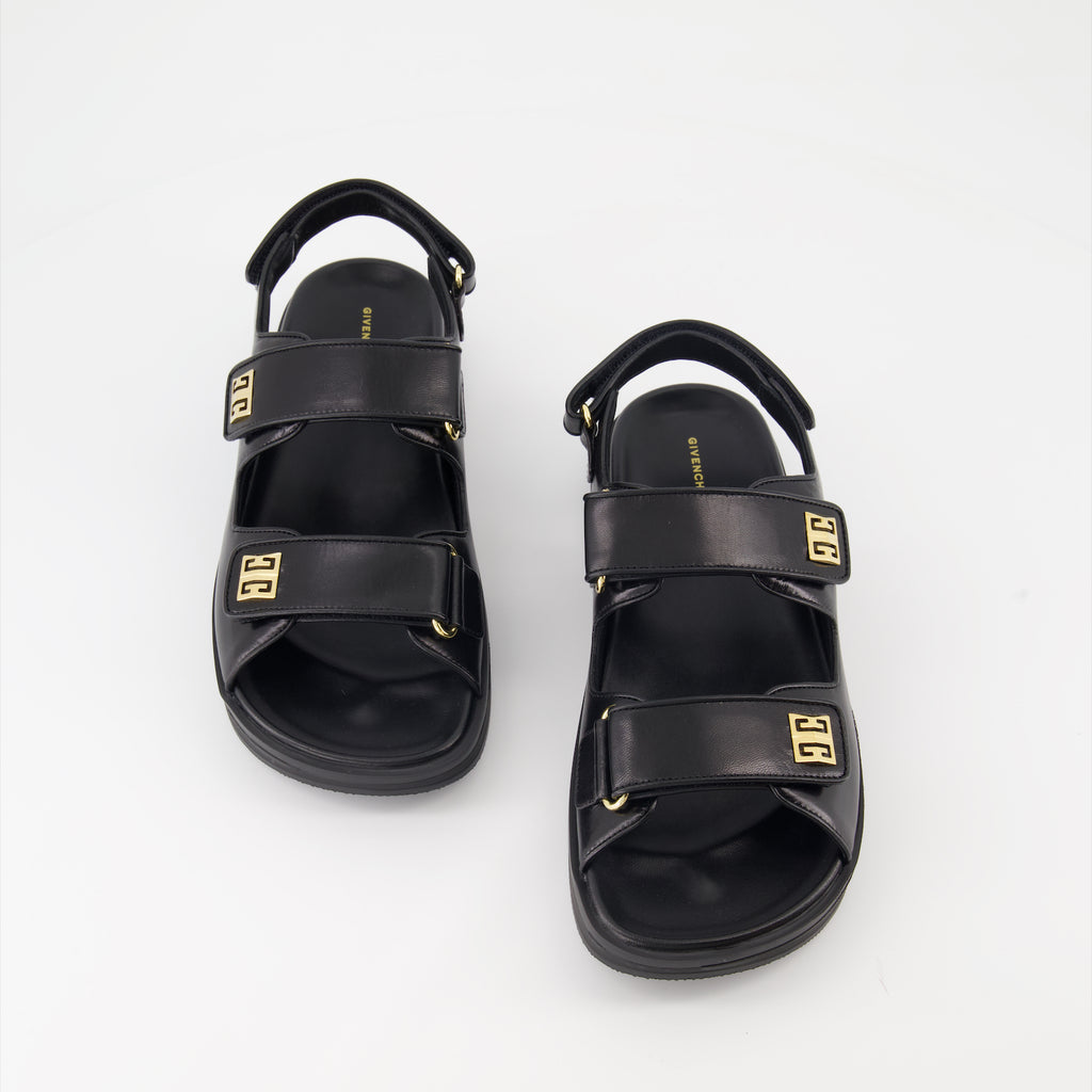 오픈 슈즈 Sandales 4G Givenchy 검은색 Femme