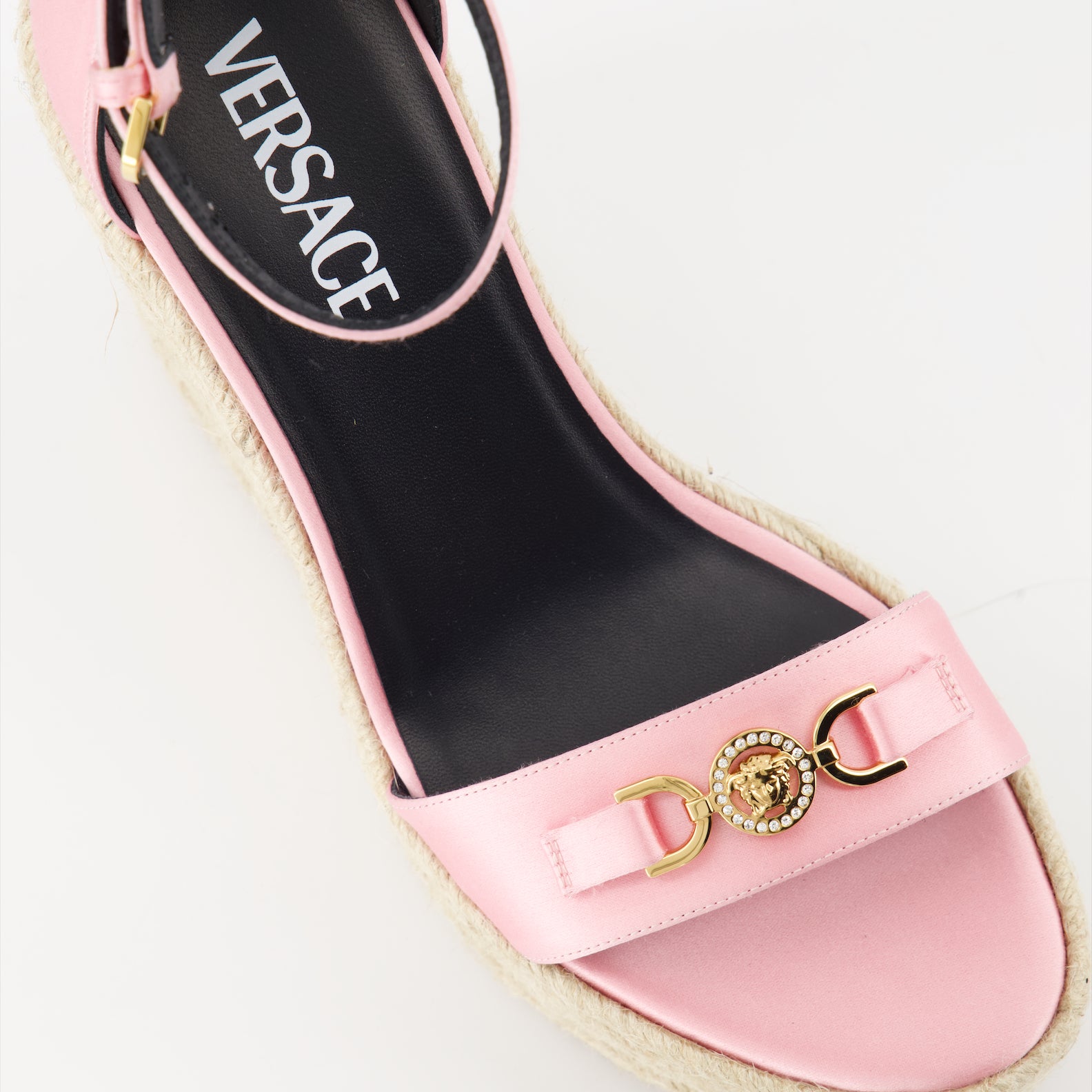 Zeppe Sandales compensées Medusa '95 Versace Rosa Femme