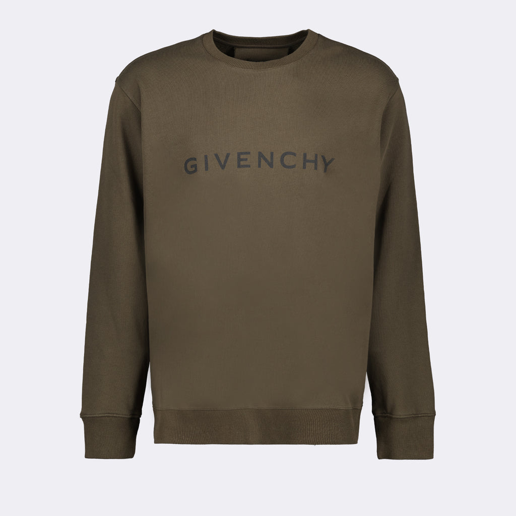Sudaderas Sweatshirt à logo Givenchy Caqui Homme