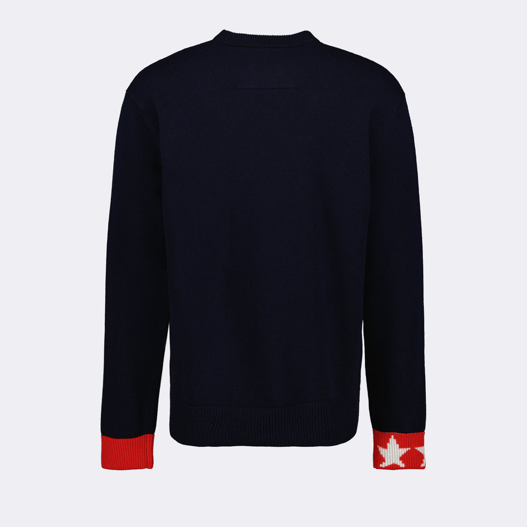 Maille Pull à logo Givenchy Bleu Homme