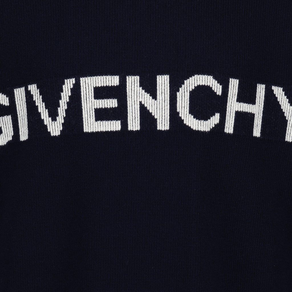 Maille Pull à logo Givenchy Bleu Homme