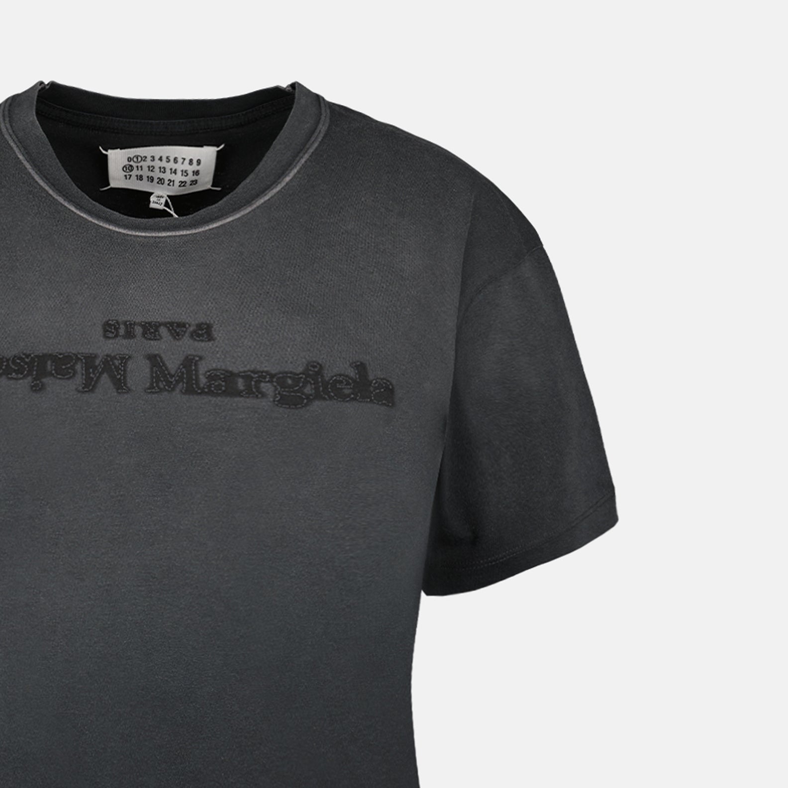 Tシャツ リバースロゴTシャツ Maison Margiela グレー 女性