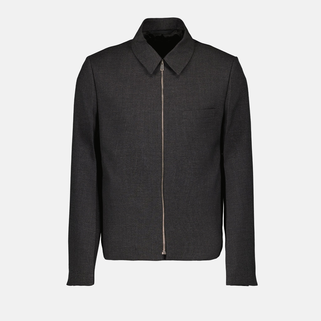 Vestes Veste zippée en laine Givenchy Gris Homme