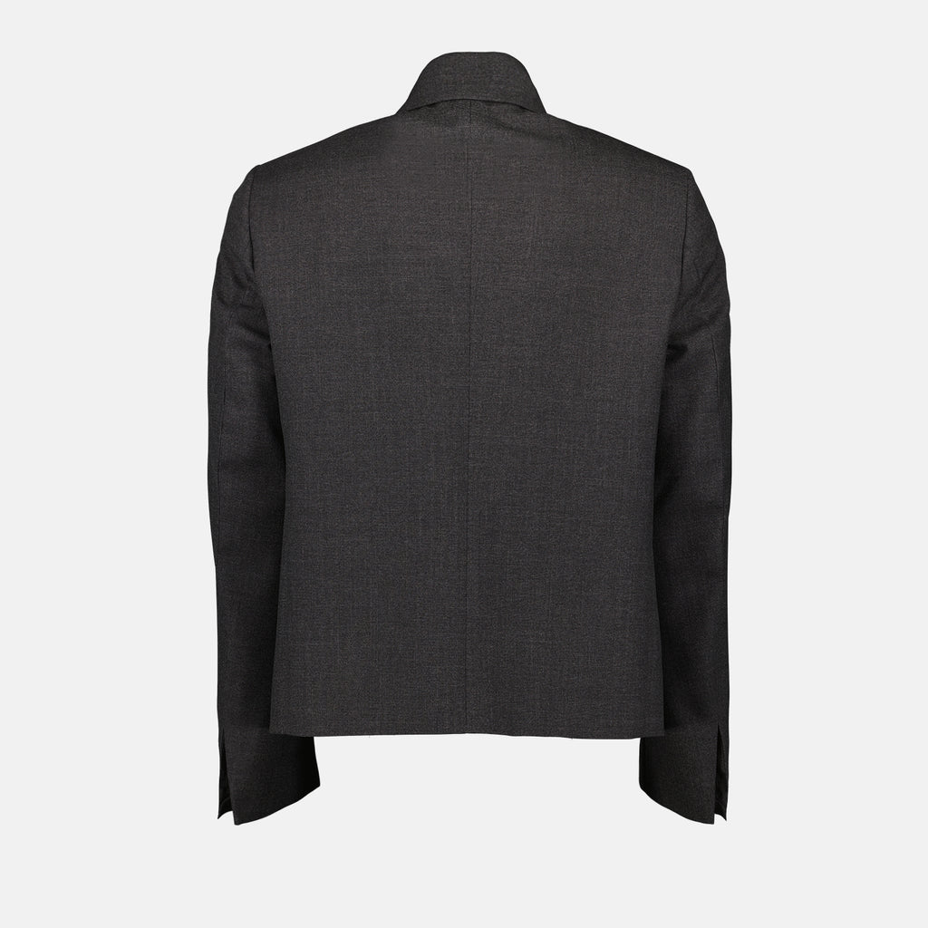 Vestes Veste zippée en laine Givenchy Gris Homme