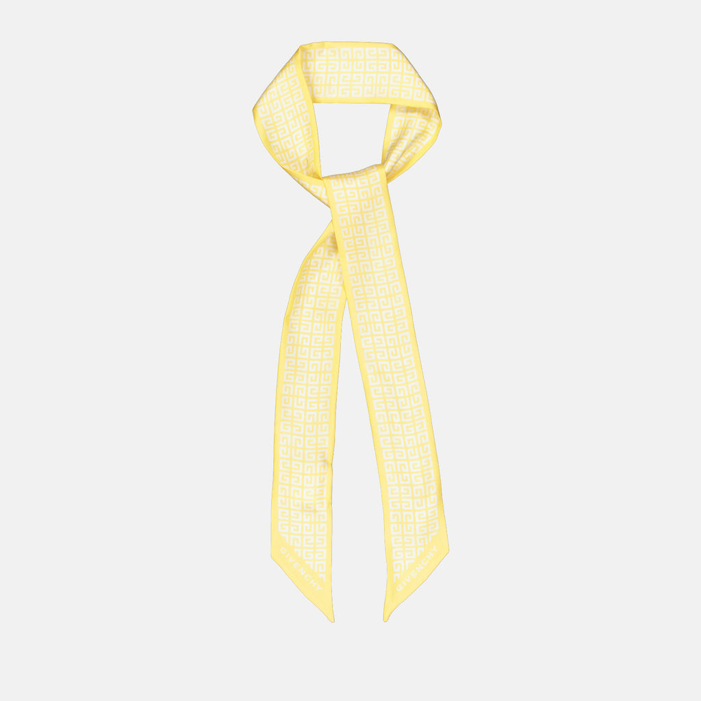 Scarves and gloves 4G silk headband Givenchy Yellow Women