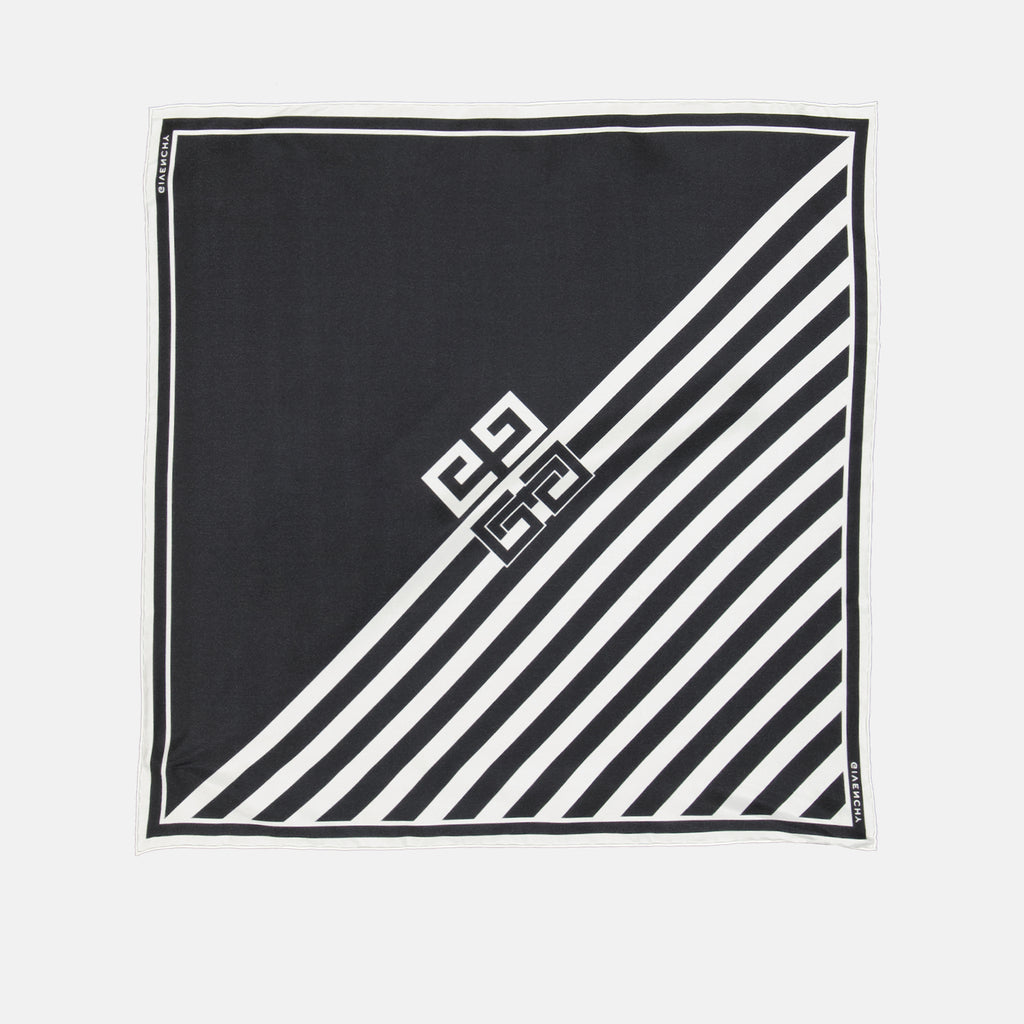 Écharpes, foulards et gants Carré de soie 4G Givenchy Noir Femme