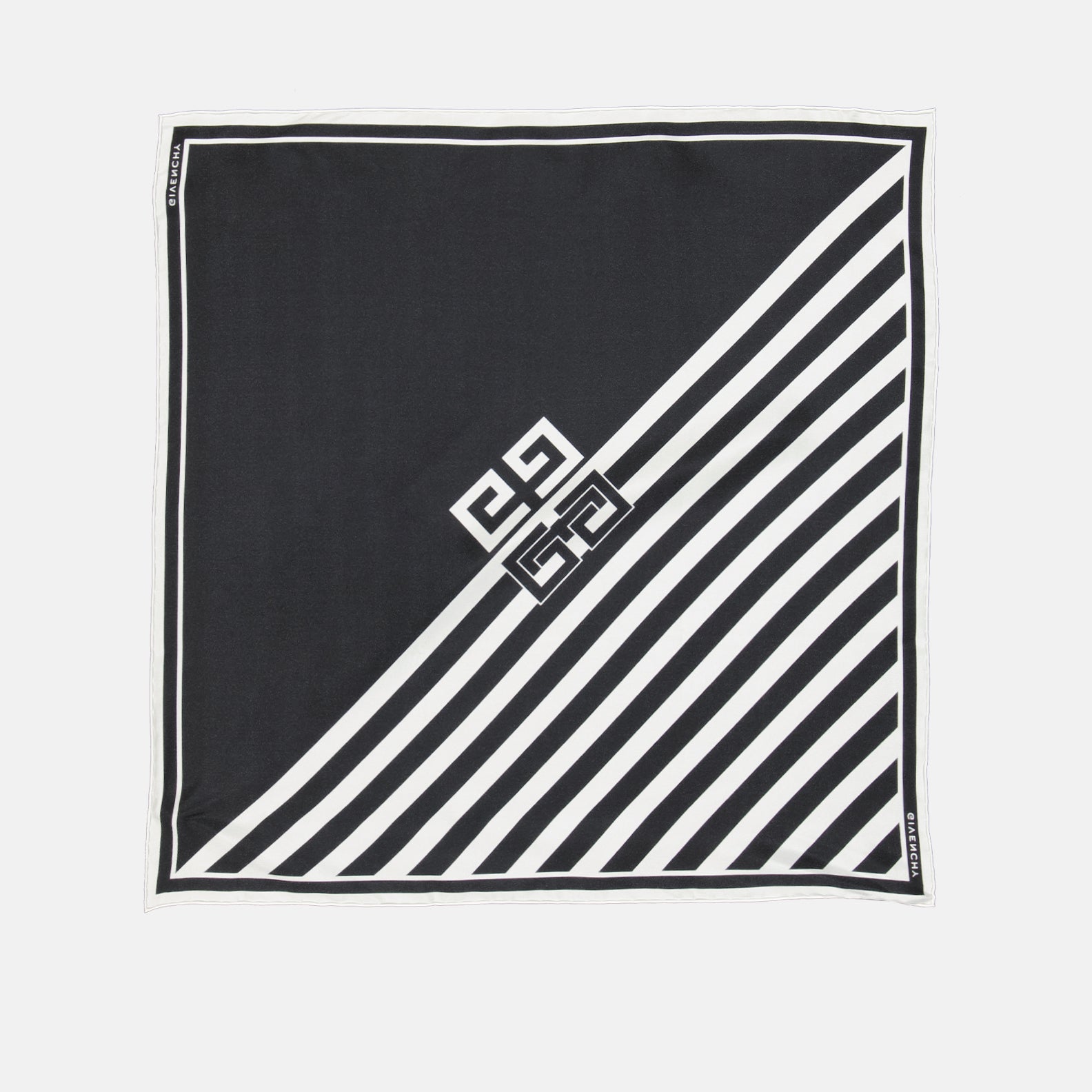 Écharpes, foulards et gants Carré de soie 4G Givenchy Noir Femme