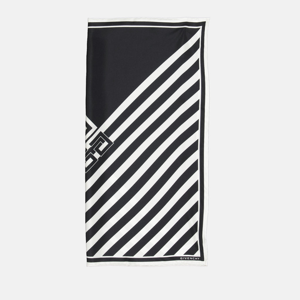 Écharpes, foulards et gants Carré de soie 4G Givenchy Noir Femme