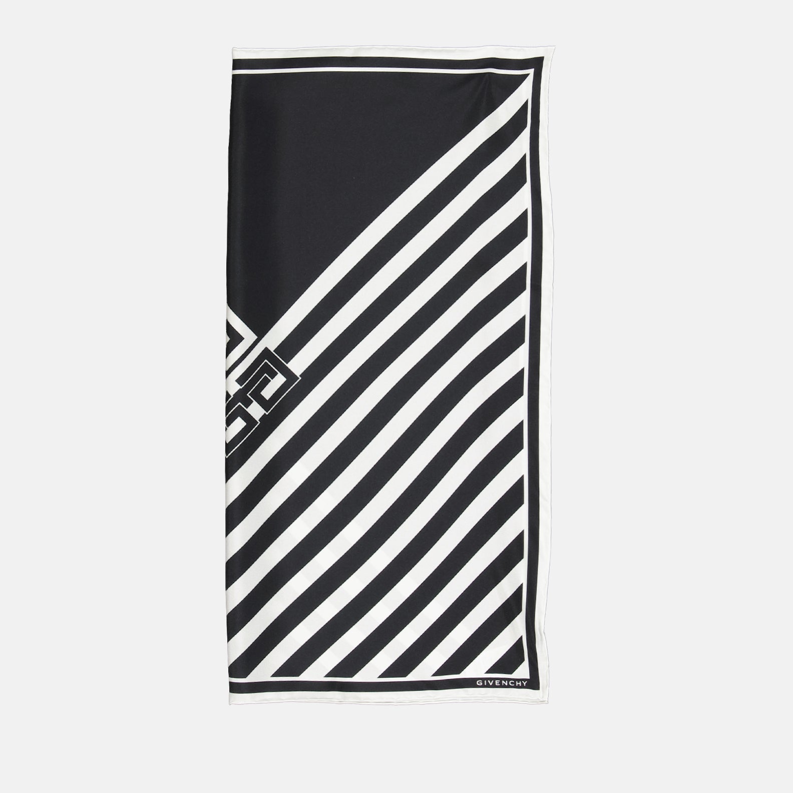 Écharpes, foulards et gants Carré de soie 4G Givenchy Noir Femme