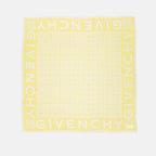 Écharpes, foulards et gants Carré de soie 4G Givenchy Jaune Femme