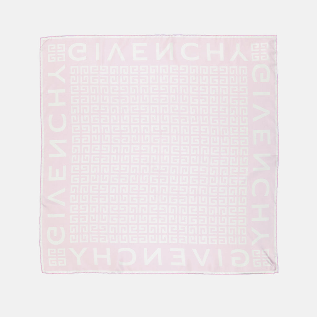 Écharpes, foulards et gants Carré de soie 4G Givenchy Rose Femme