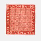 Écharpes, foulards et gants Carré de soie 4G Givenchy Rouge Femme