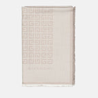 Écharpes, foulards et gants Écharpe 4G en laine et soie Givenchy Beige Femme