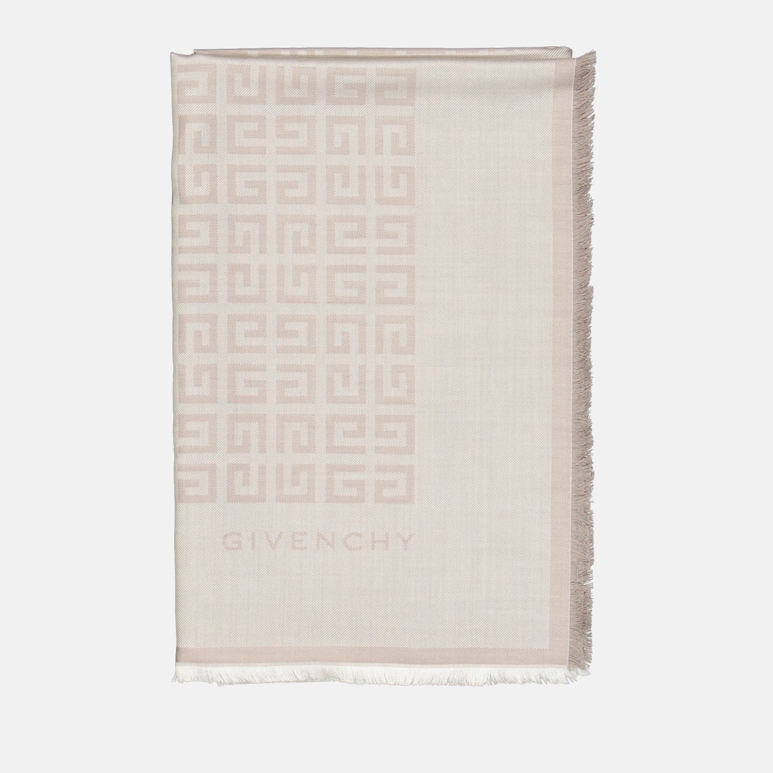 Écharpes, foulards et gants Écharpe 4G en laine et soie Givenchy Beige Femme