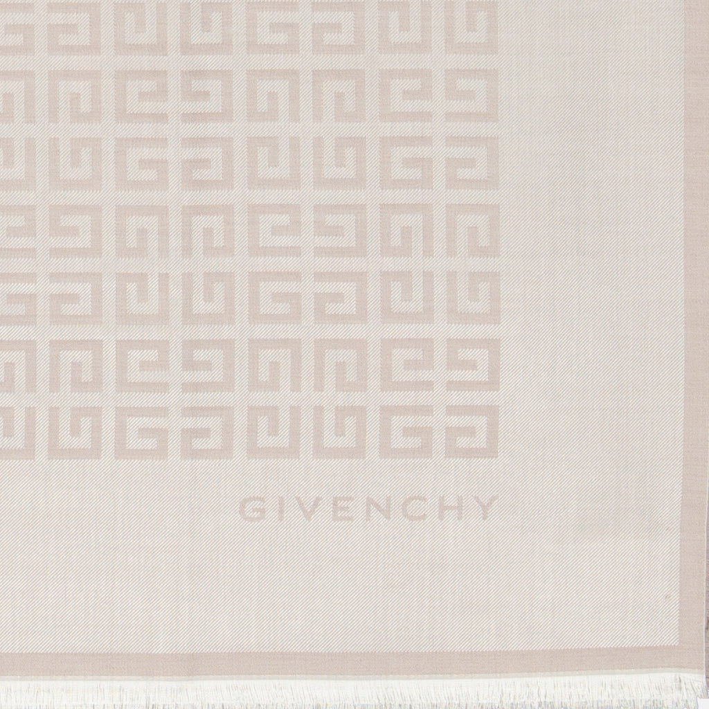 Écharpes, foulards et gants Écharpe 4G en laine et soie Givenchy Beige Femme