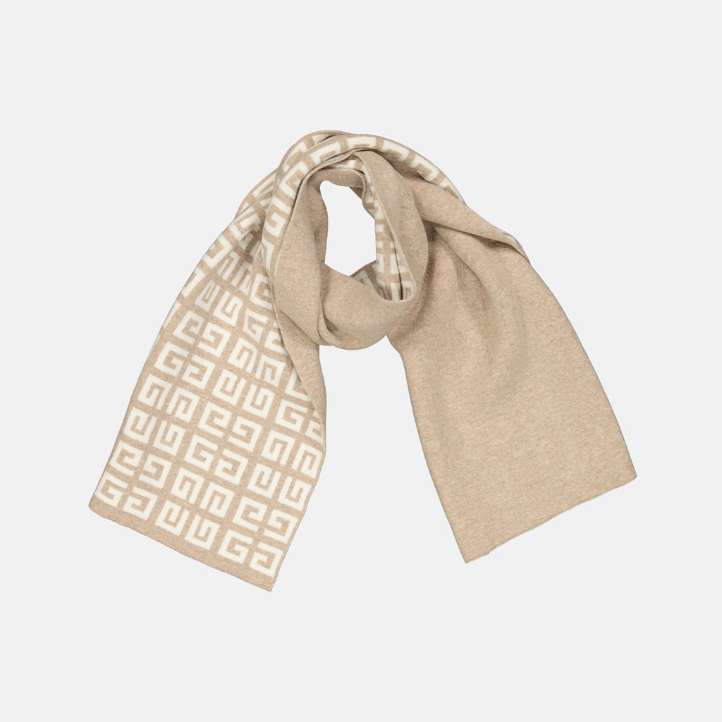 Écharpes, foulards et gants Écharpe 4G en laine Givenchy Beige Femme